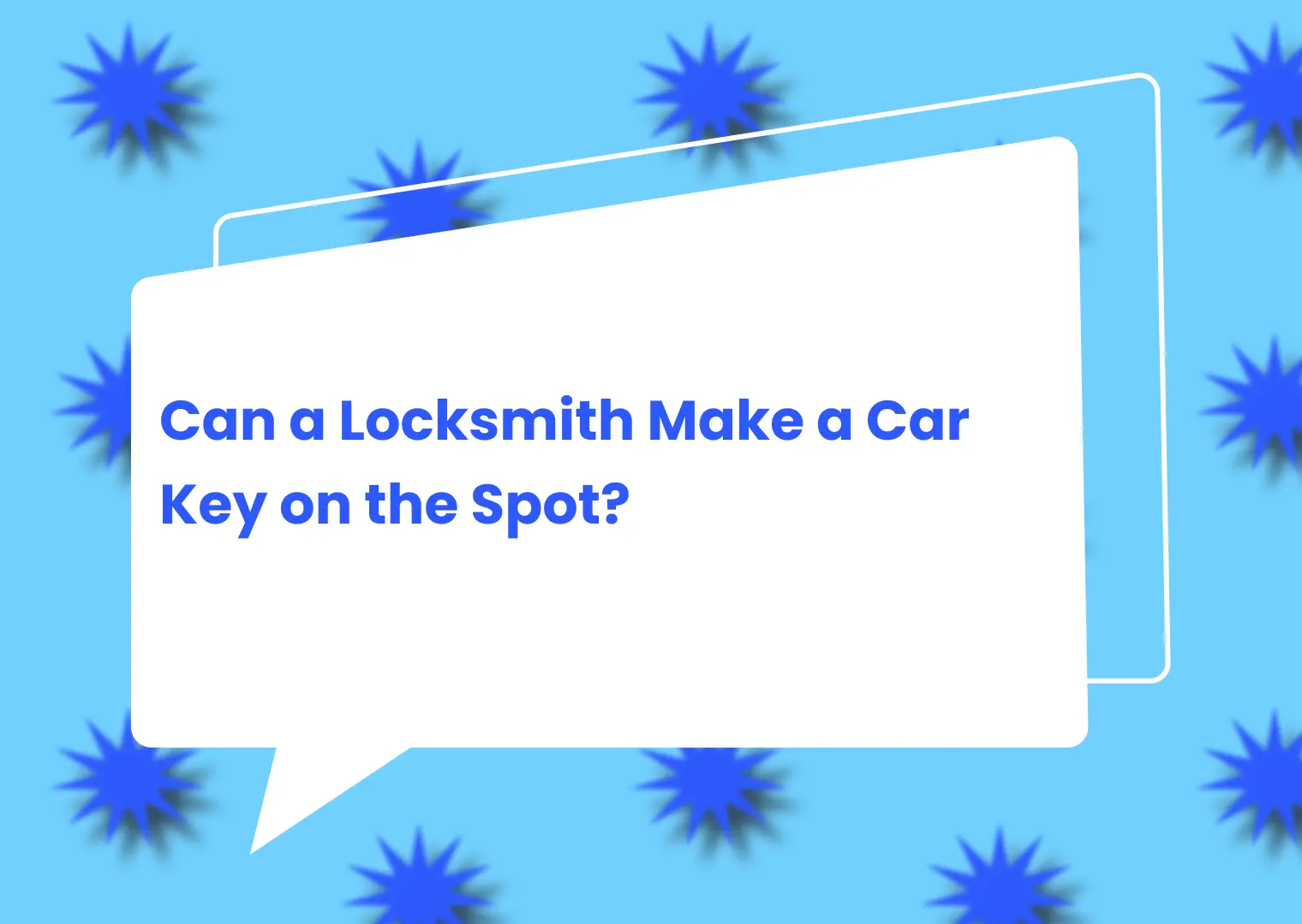 Can a Locksmith Make a Car Key on the Spot?